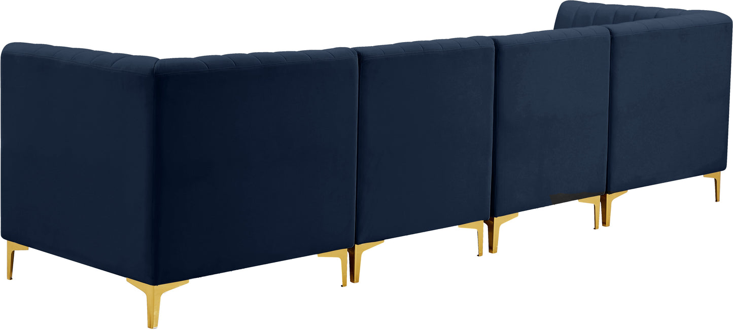 Alina Velvet Modular Sofa - Furniture Depot