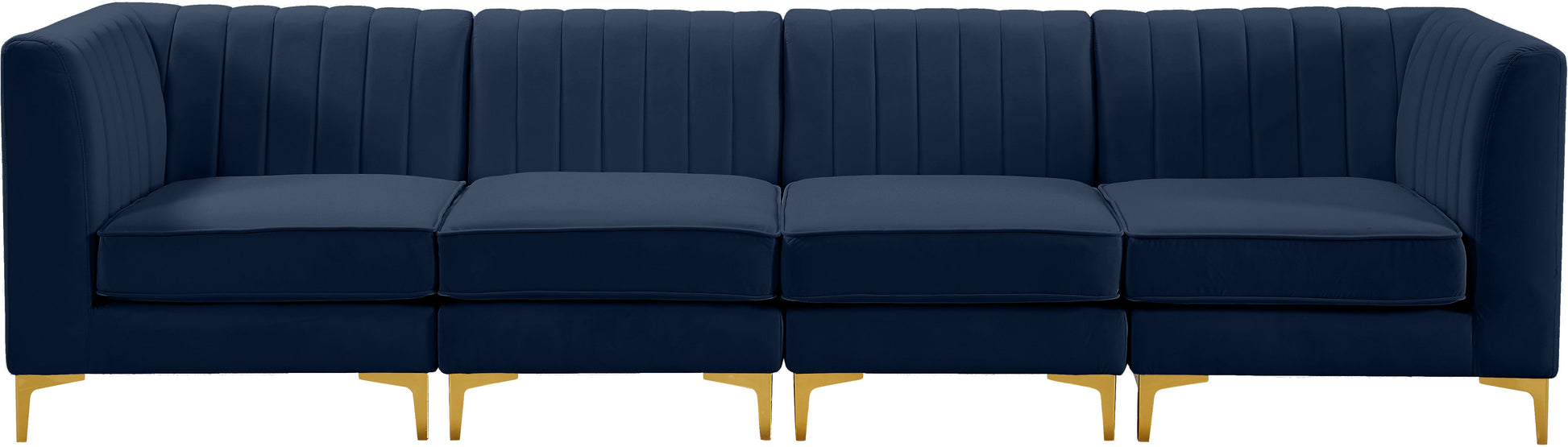 Alina Velvet Modular Sofa - Furniture Depot