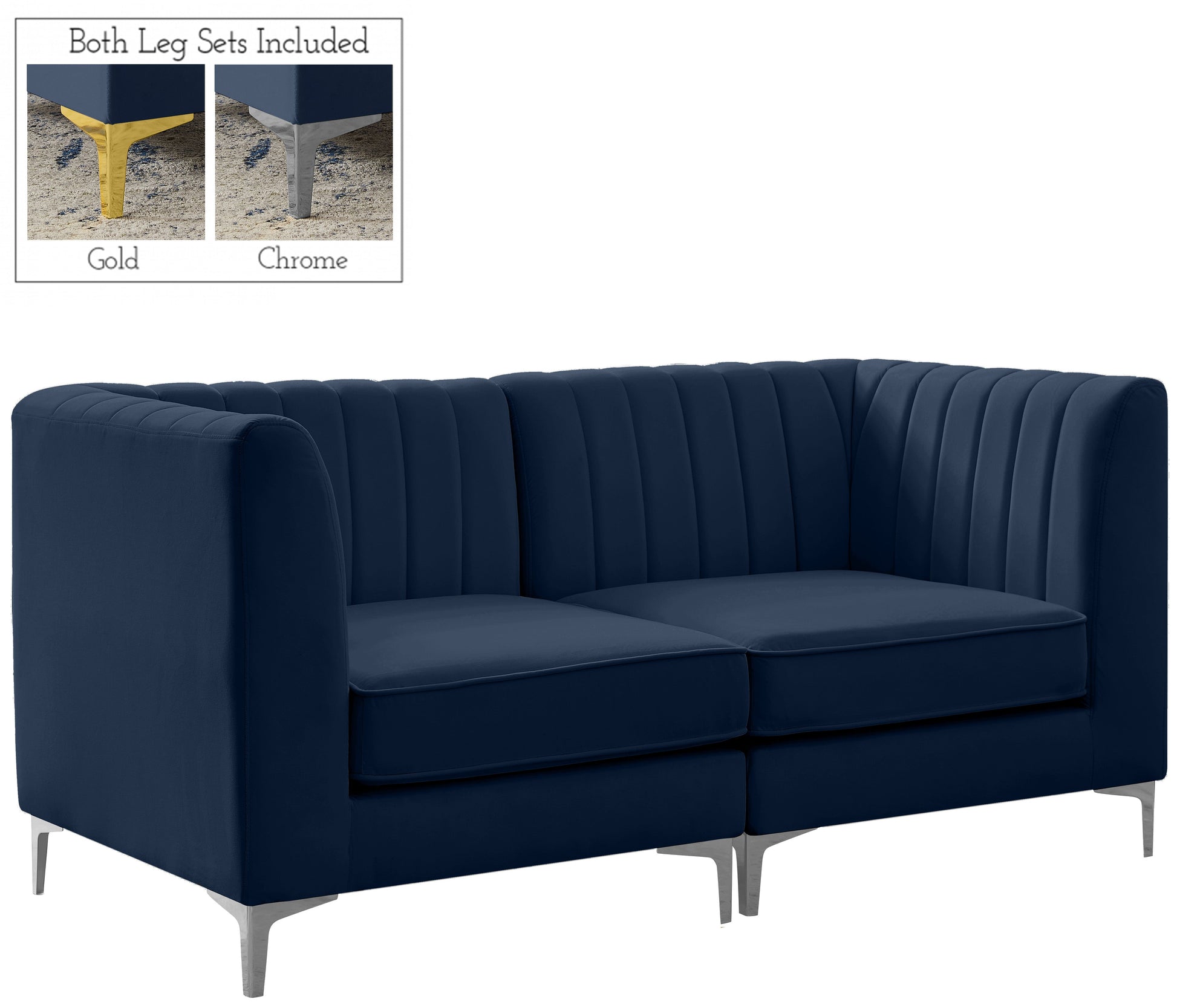 Alina Velvet Modular Sofa - Furniture Depot