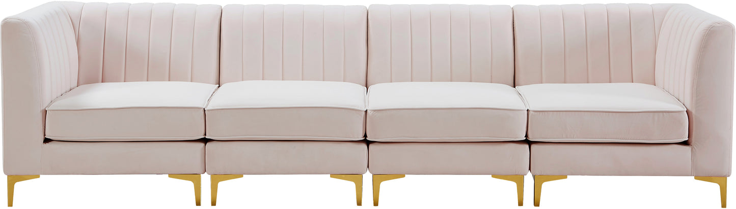 Alina Velvet Modular Sofa - Furniture Depot