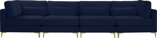 Julia Velvet Modular Sofa (4 Boxes) - Furniture Depot (7679005163768)