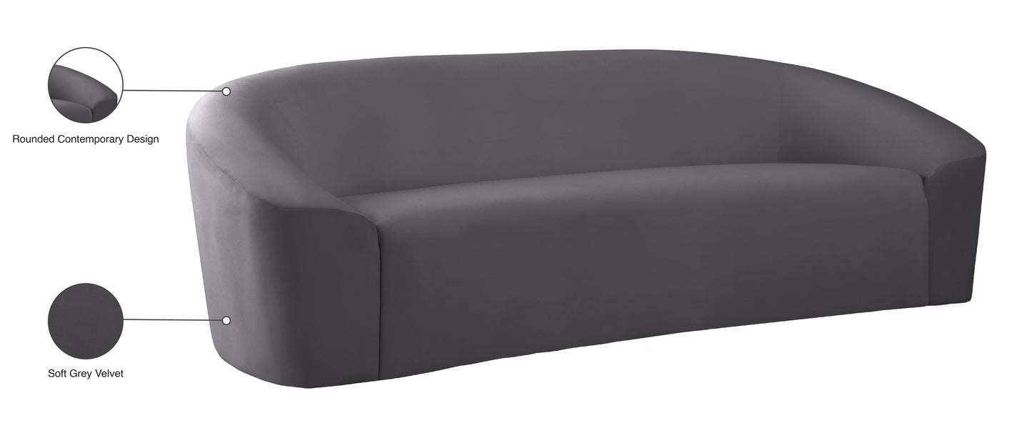 Riley Velvet Sofa - Furniture Depot