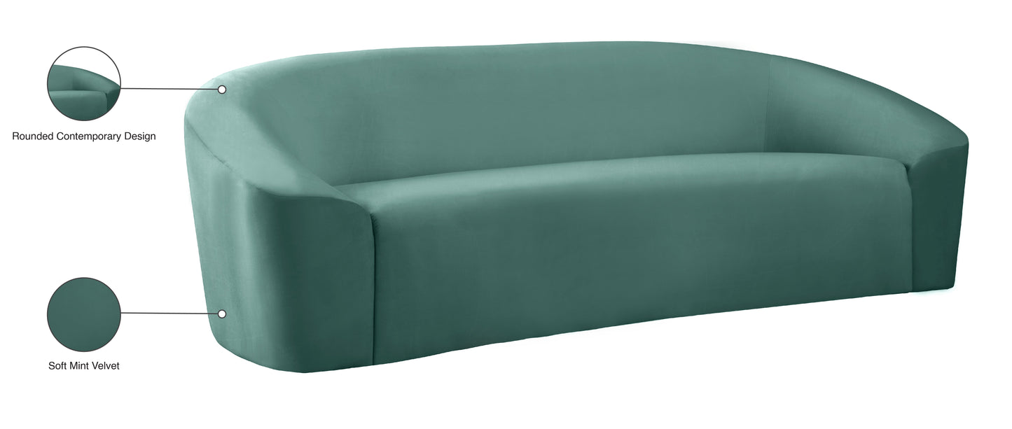 Riley Velvet Sofa - Furniture Depot