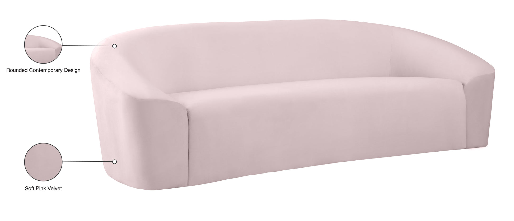 Riley Velvet Sofa - Furniture Depot