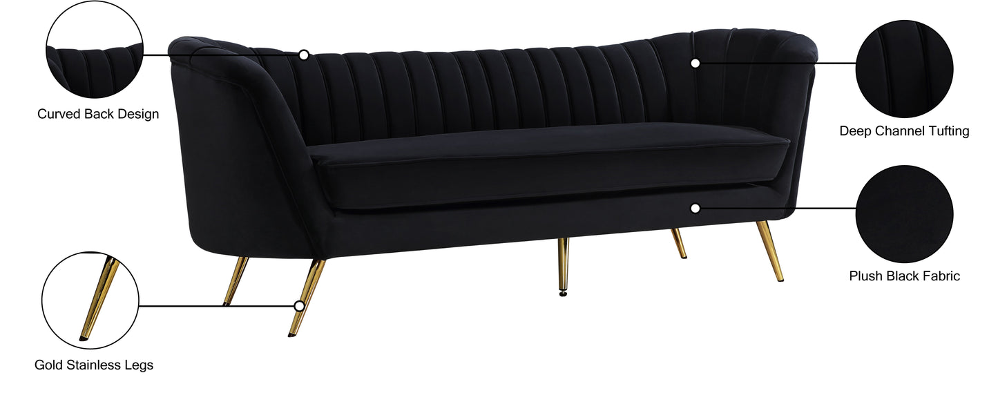 Margo Velvet Sofa - Furniture Depot