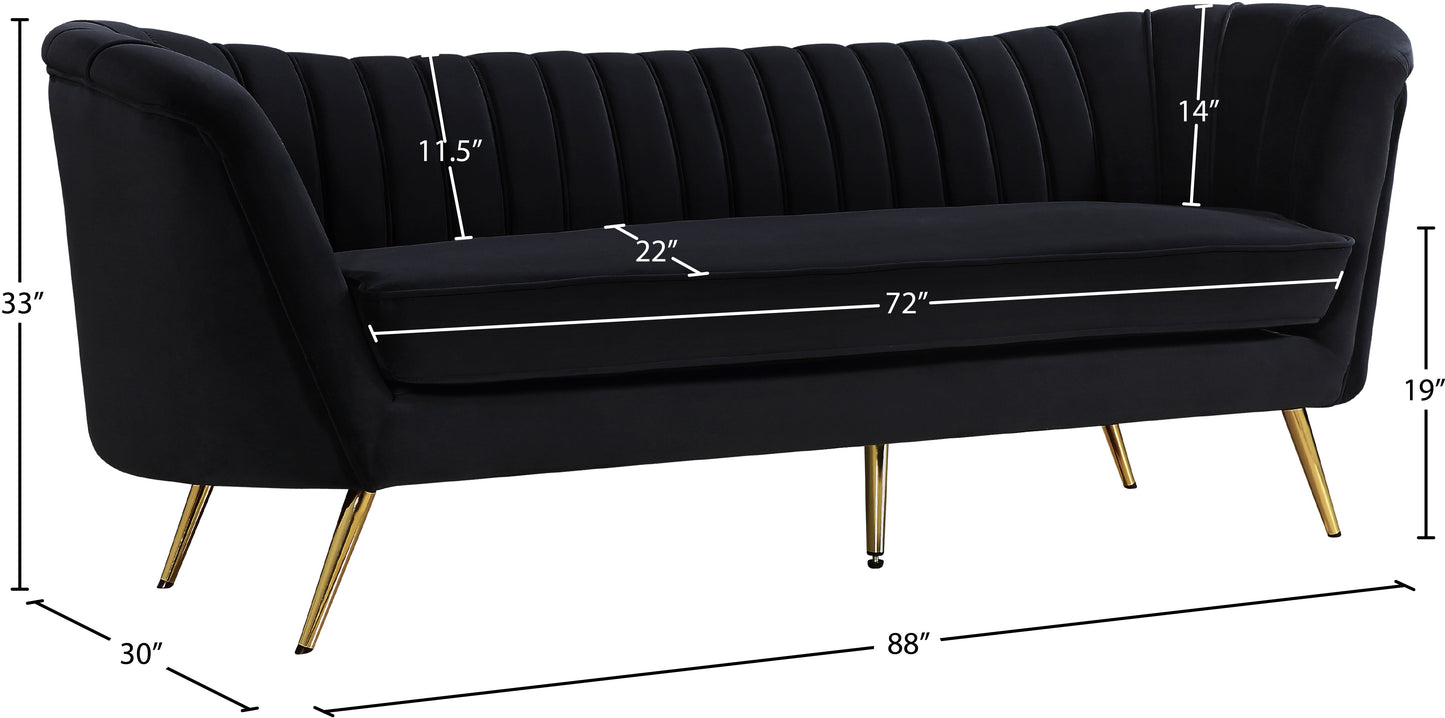 Margo Velvet Sofa - Furniture Depot