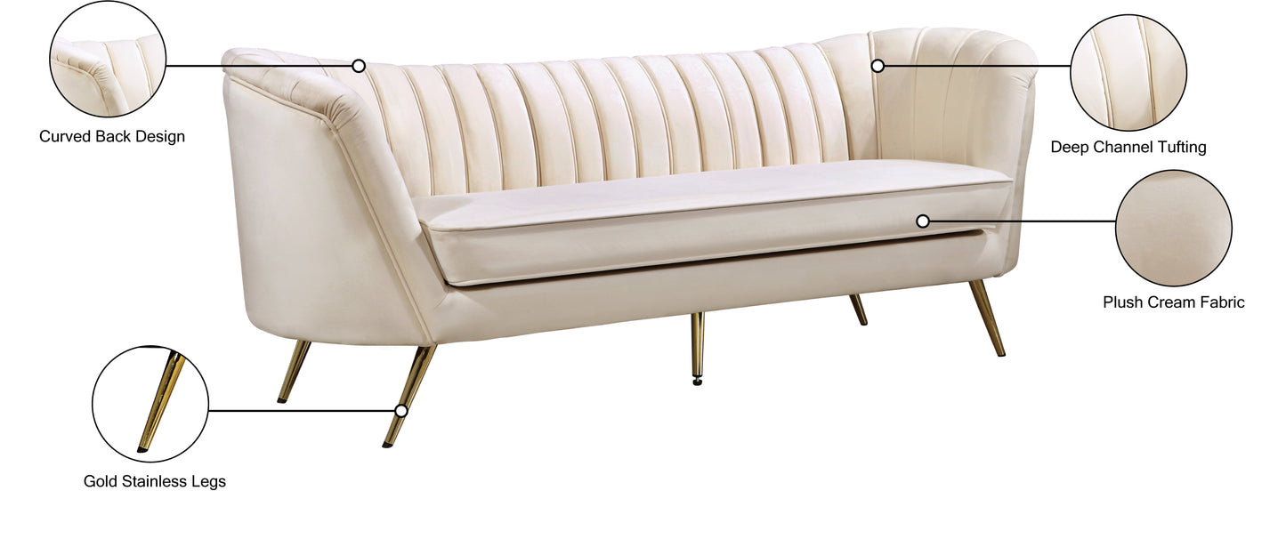 Margo Velvet Sofa - Furniture Depot