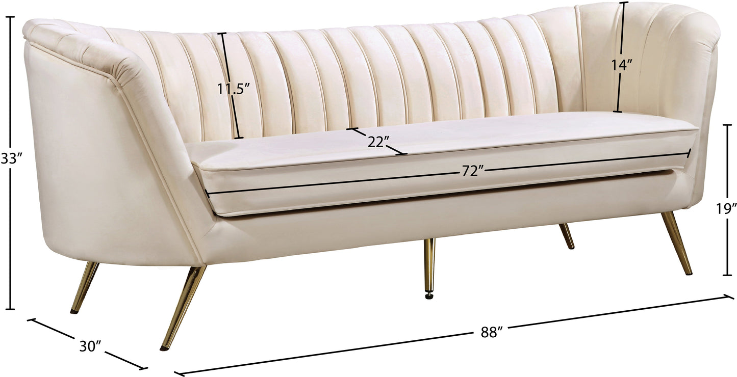 Margo Velvet Sofa - Furniture Depot