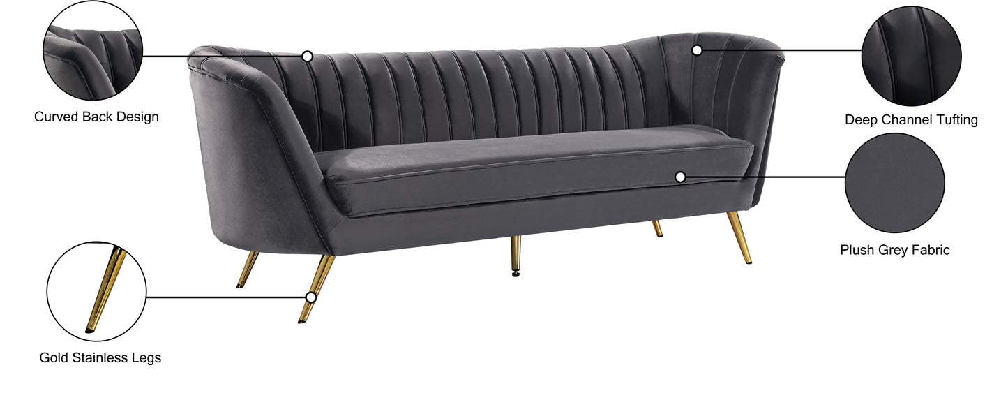 Margo Velvet Sofa - Furniture Depot