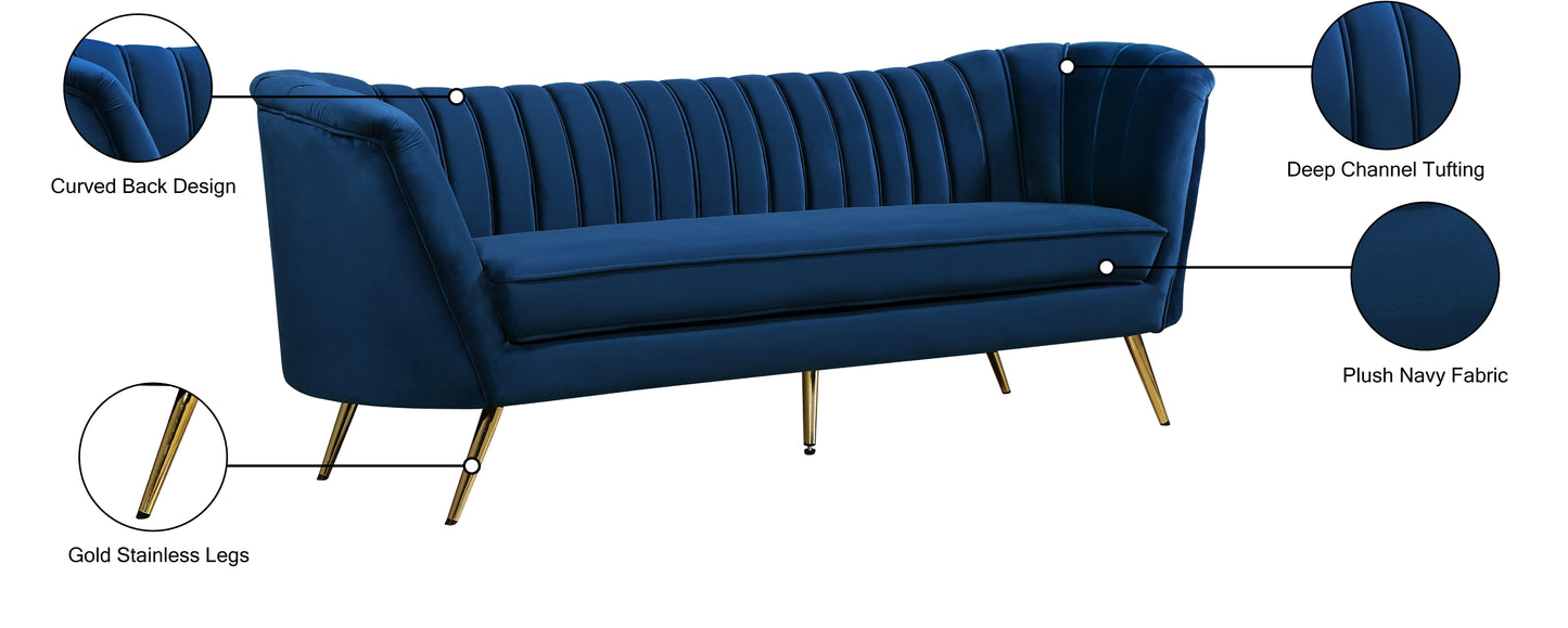 Margo Velvet Sofa - Furniture Depot