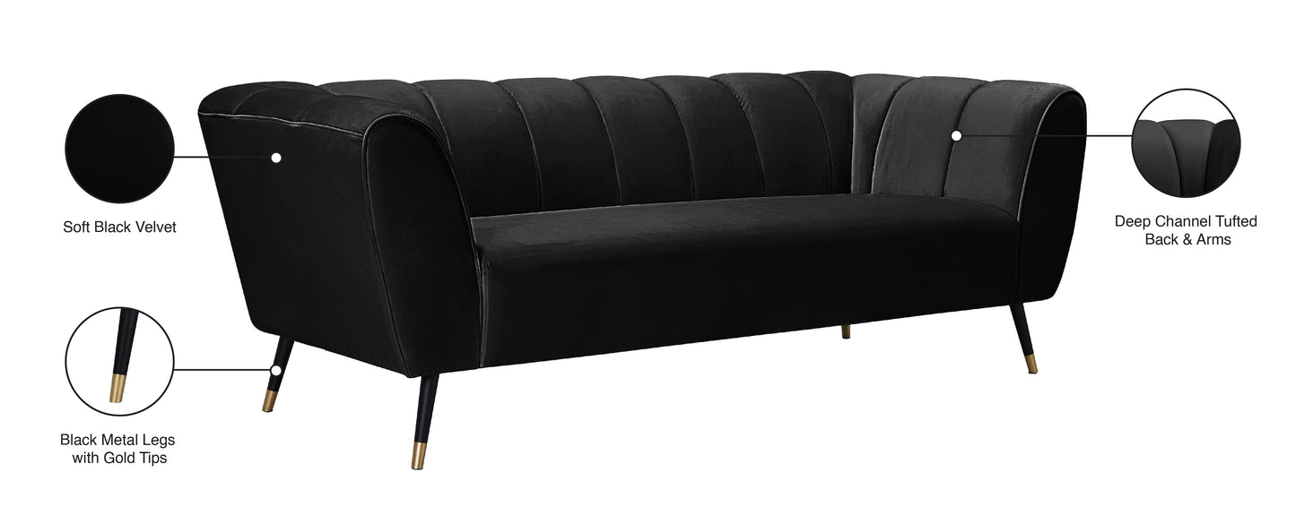 Beaumont Velvet Sofa - Furniture Depot