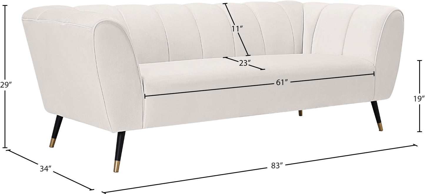 Beaumont Velvet Sofa - Furniture Depot