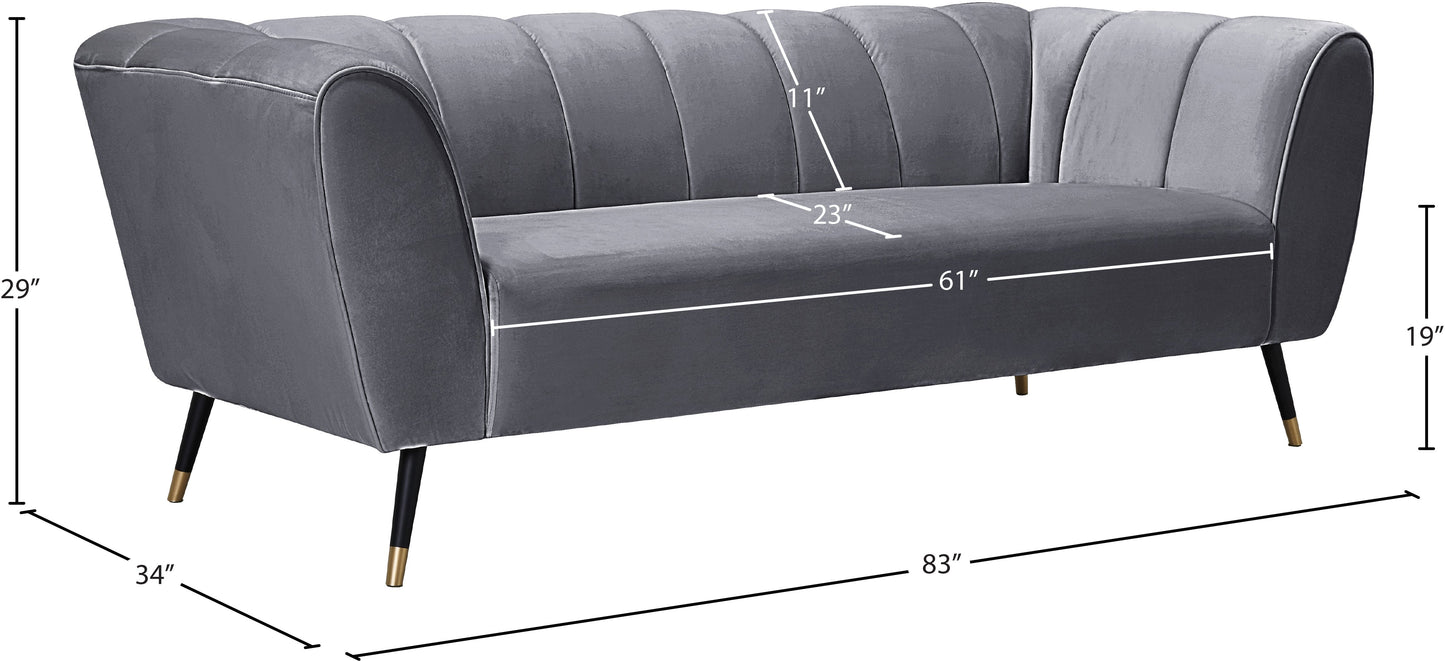 Beaumont Velvet Sofa - Furniture Depot