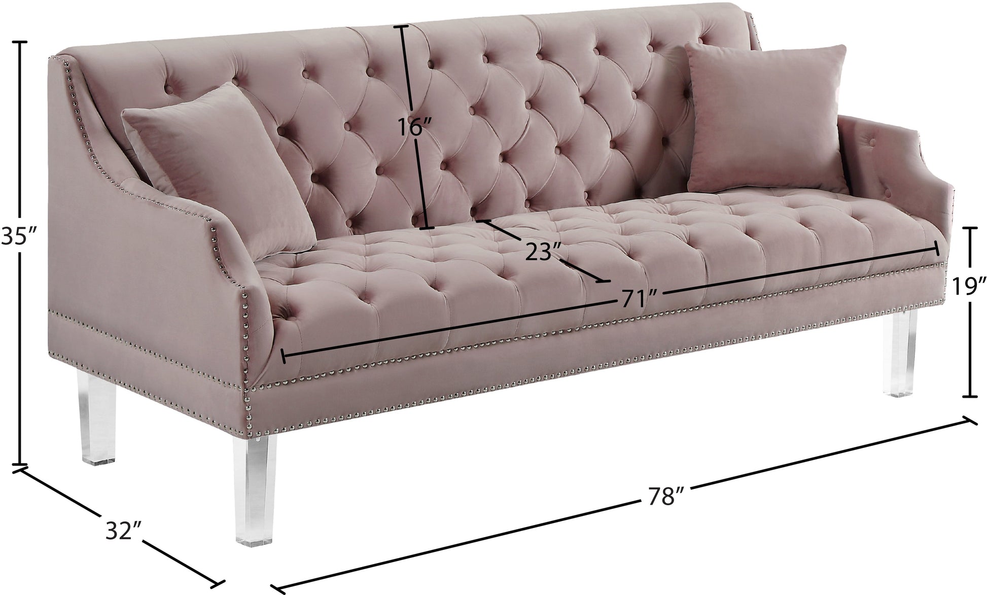 Roxy Velvet Sofa - Sterling House Interiors (7679008899320)