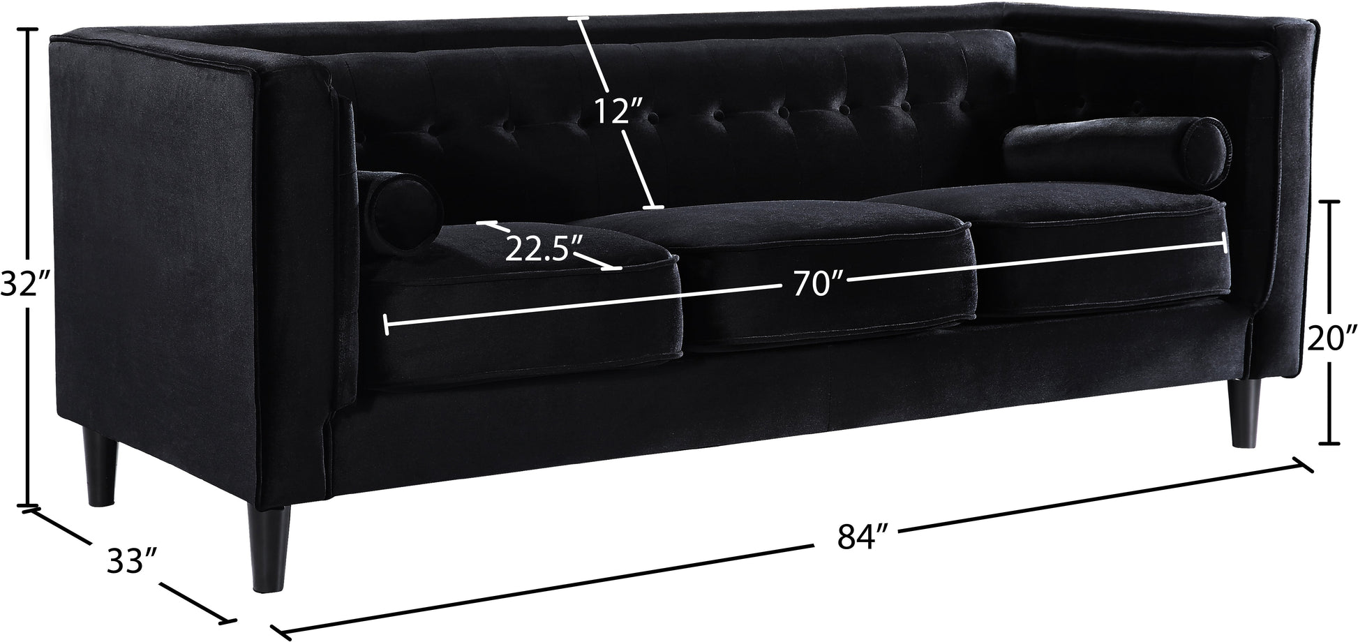 Taylor Velvet Sofa - Furniture Depot (7679009947896)