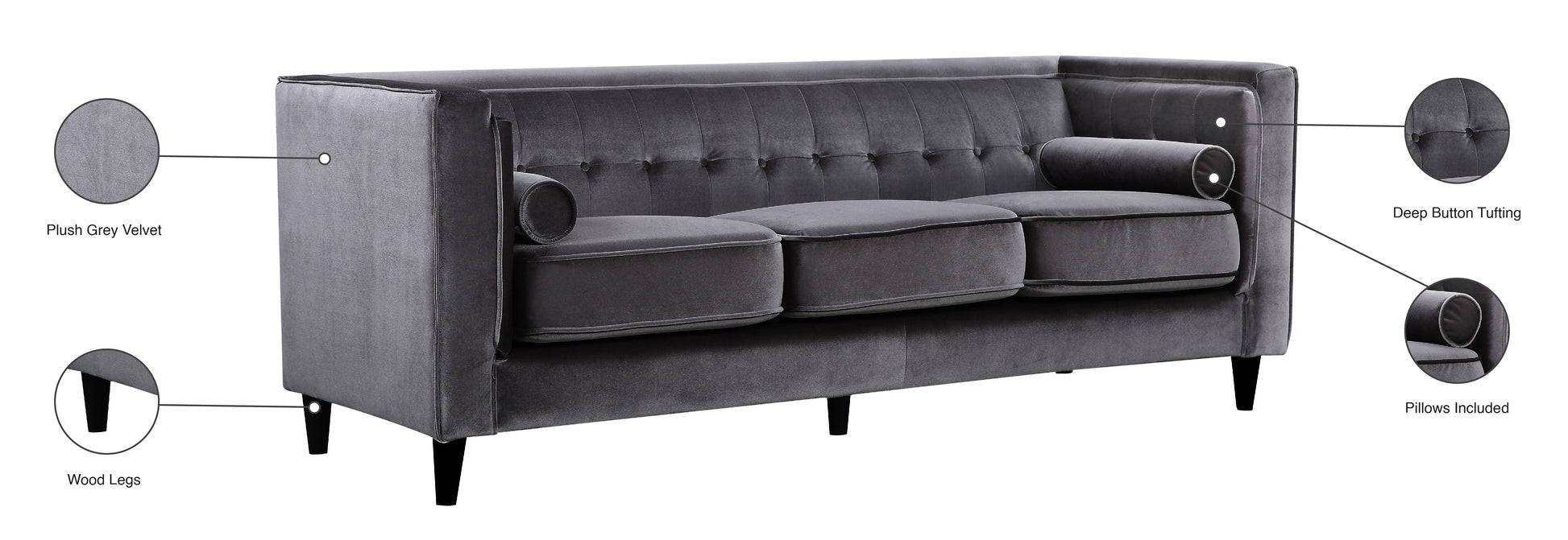 Taylor Velvet Sofa - Furniture Depot (7679009947896)