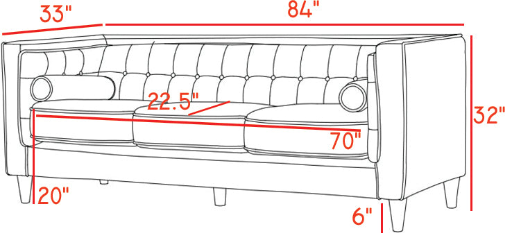 Taylor Velvet Sofa - Furniture Depot (7679009947896)