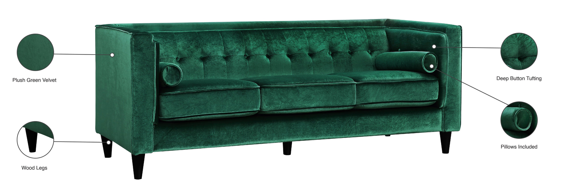 Taylor Velvet Sofa - Furniture Depot (7679009947896)