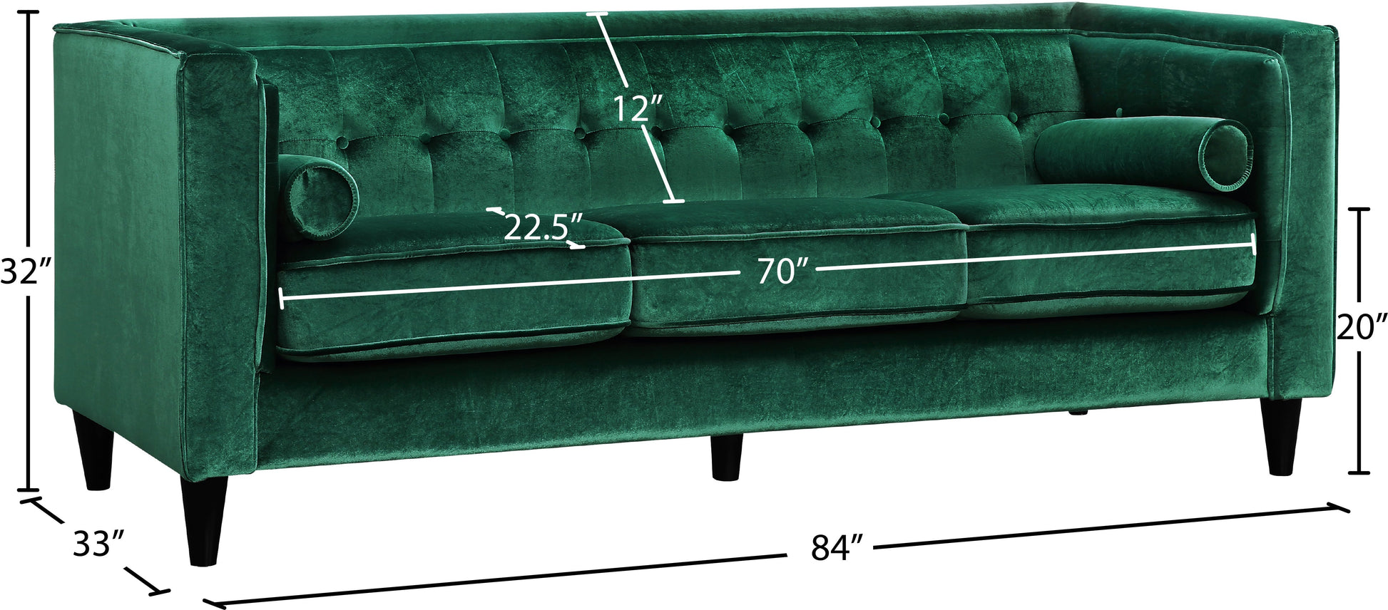 Taylor Velvet Sofa - Furniture Depot (7679009947896)