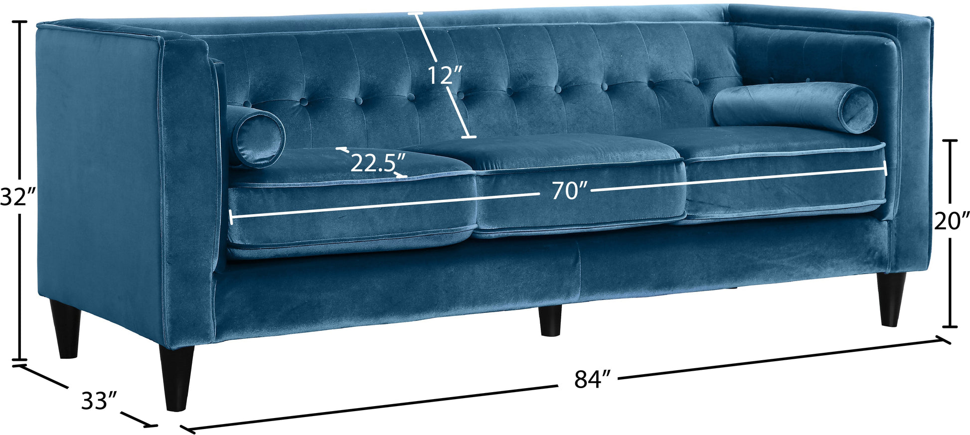 Taylor Velvet Sofa - Furniture Depot (7679009947896)