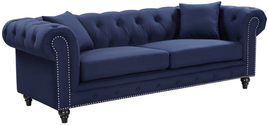 Chesterfield Linen Sofa - Furniture Depot