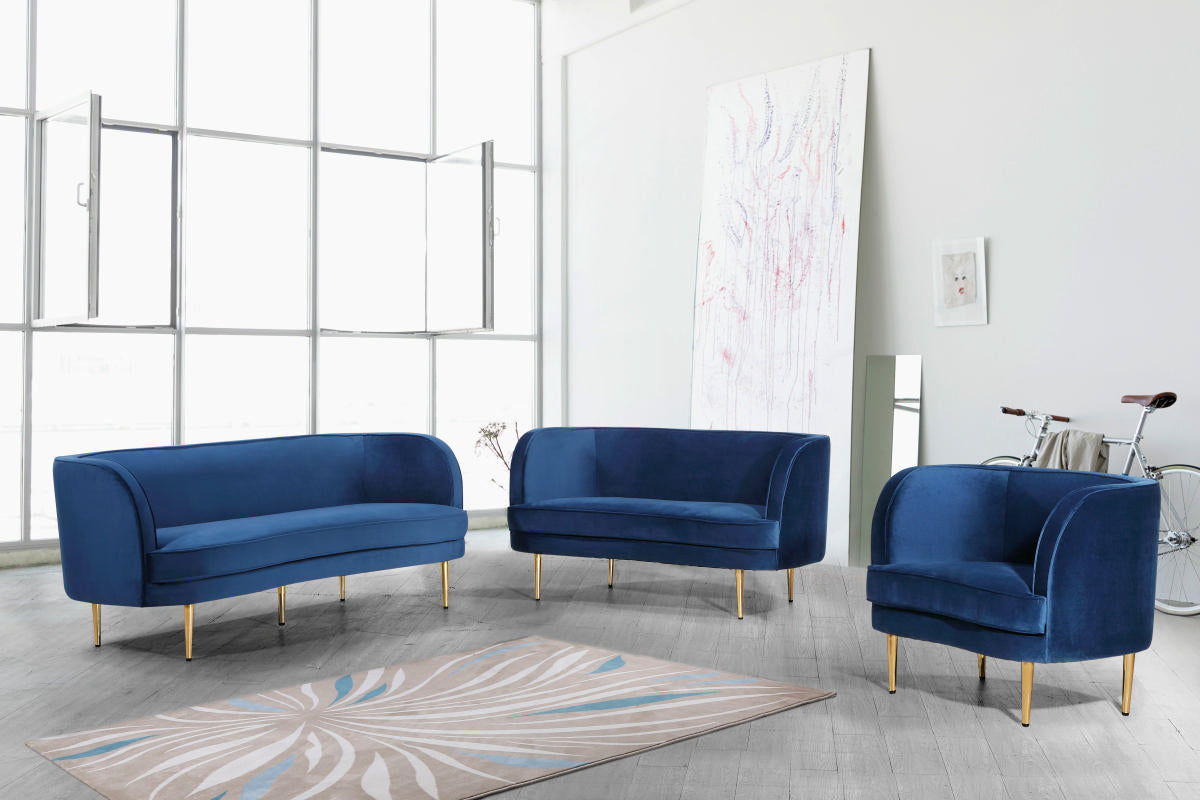 Vivian Velvet Sofa - Furniture Depot (7679014863096)