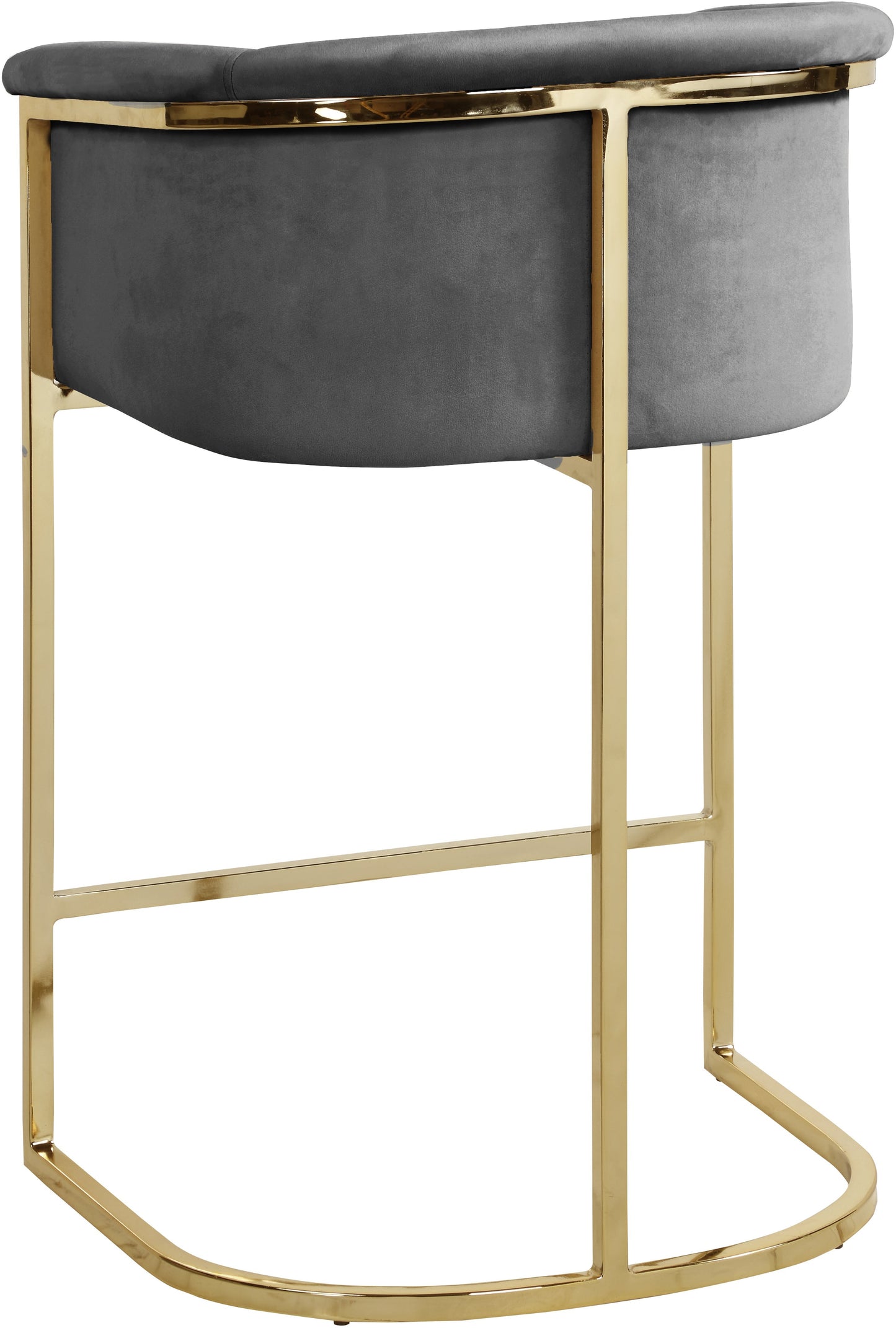 Donatella Velvet Counter Stool - Furniture Depot
