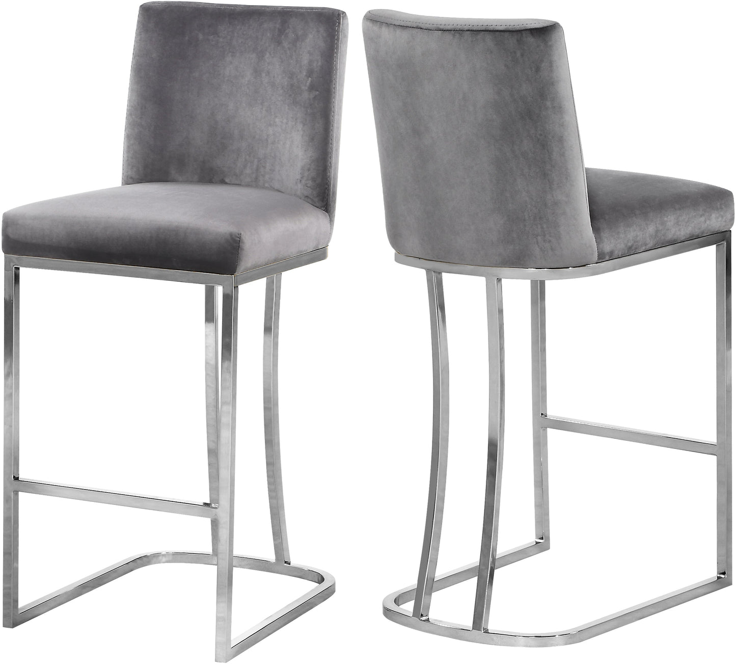 Heidi Velvet Stool - Furniture Depot