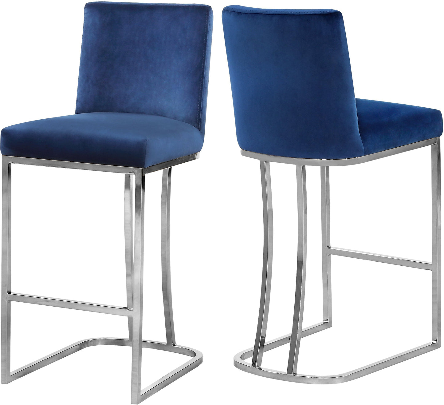 Heidi Velvet Stool - Furniture Depot