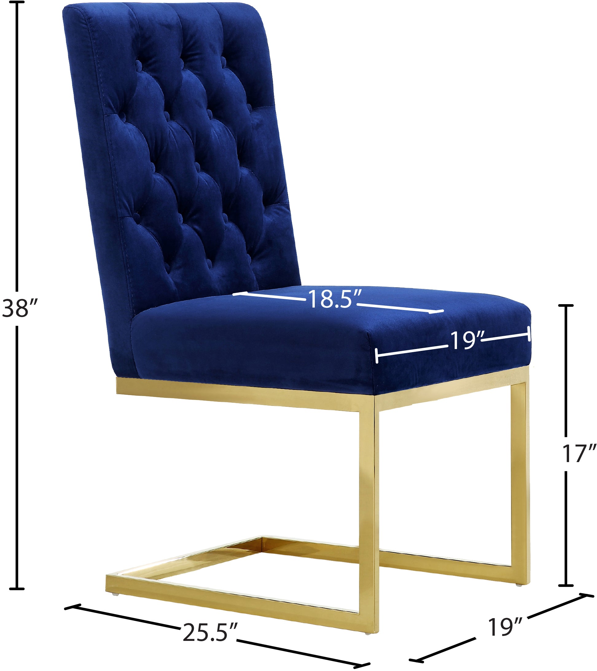 Cameron Velvet Dining Chair - Furniture Depot (7679015289080)