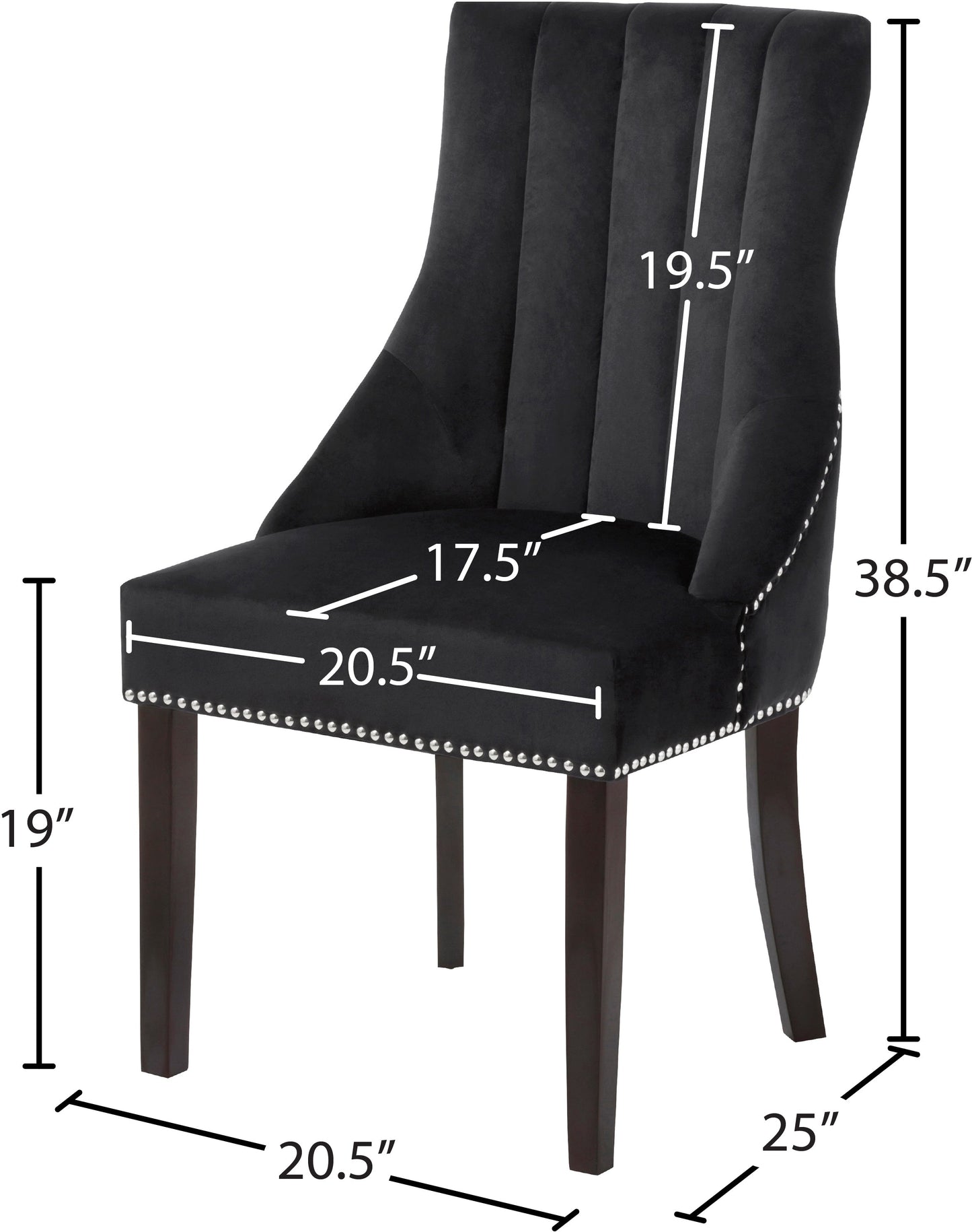 Oxford Velvet Dining Chair - Furniture Depot