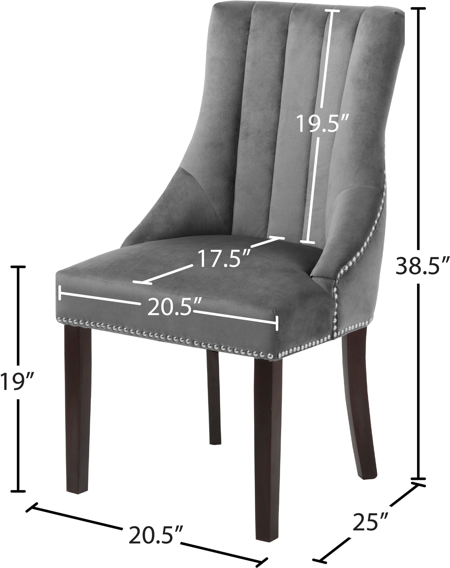 Oxford Velvet Dining Chair - Furniture Depot