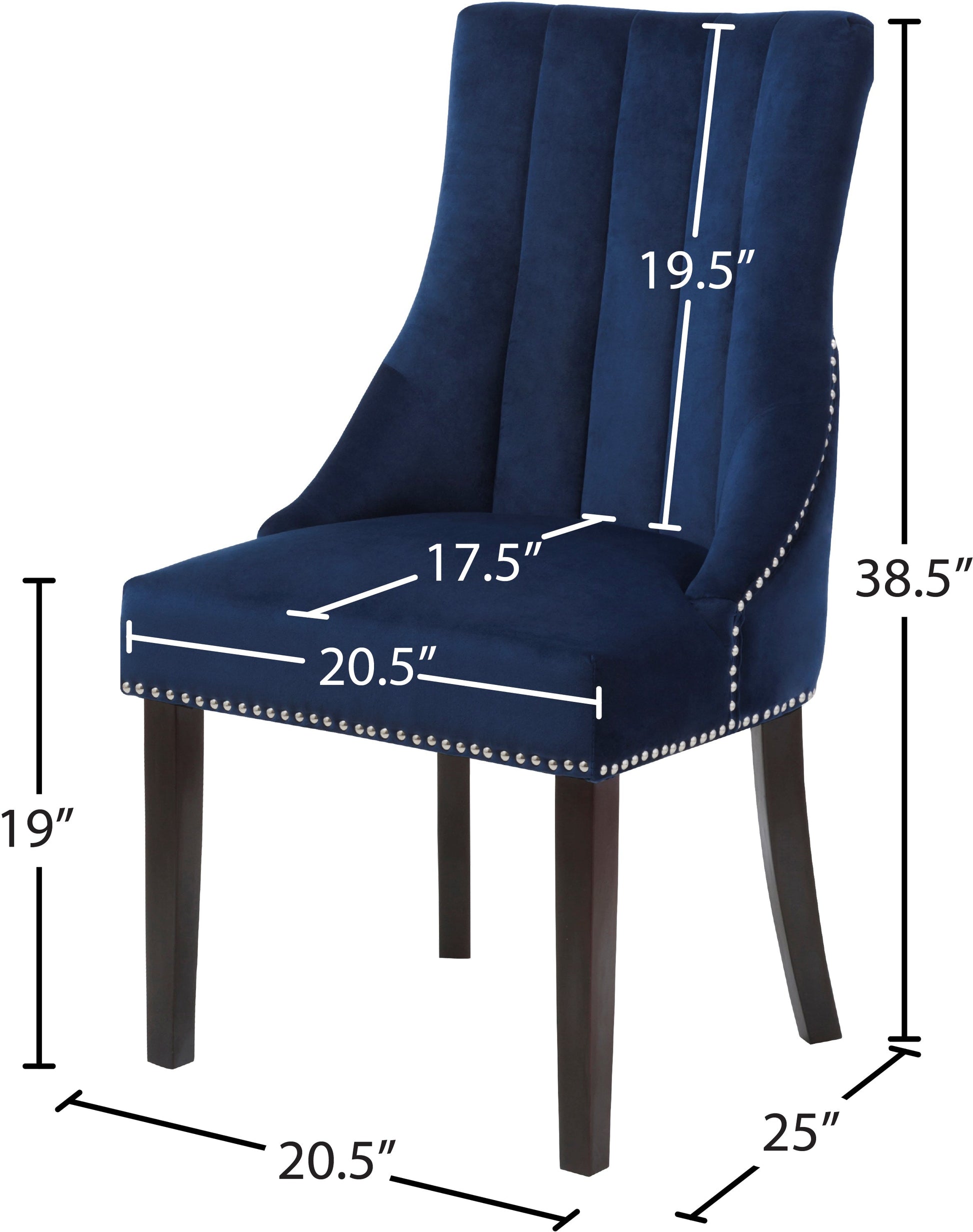 Oxford Velvet Dining Chair - Furniture Depot