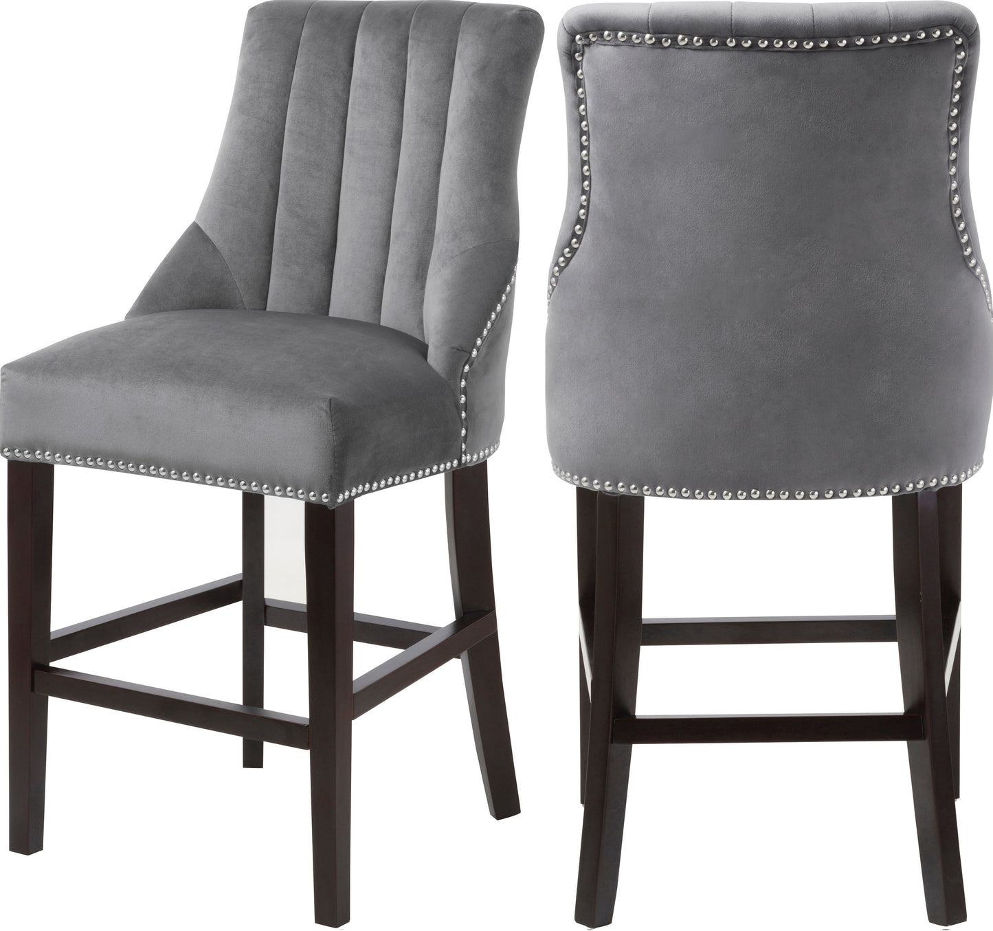 Oxford Velvet Stool - Furniture Depot
