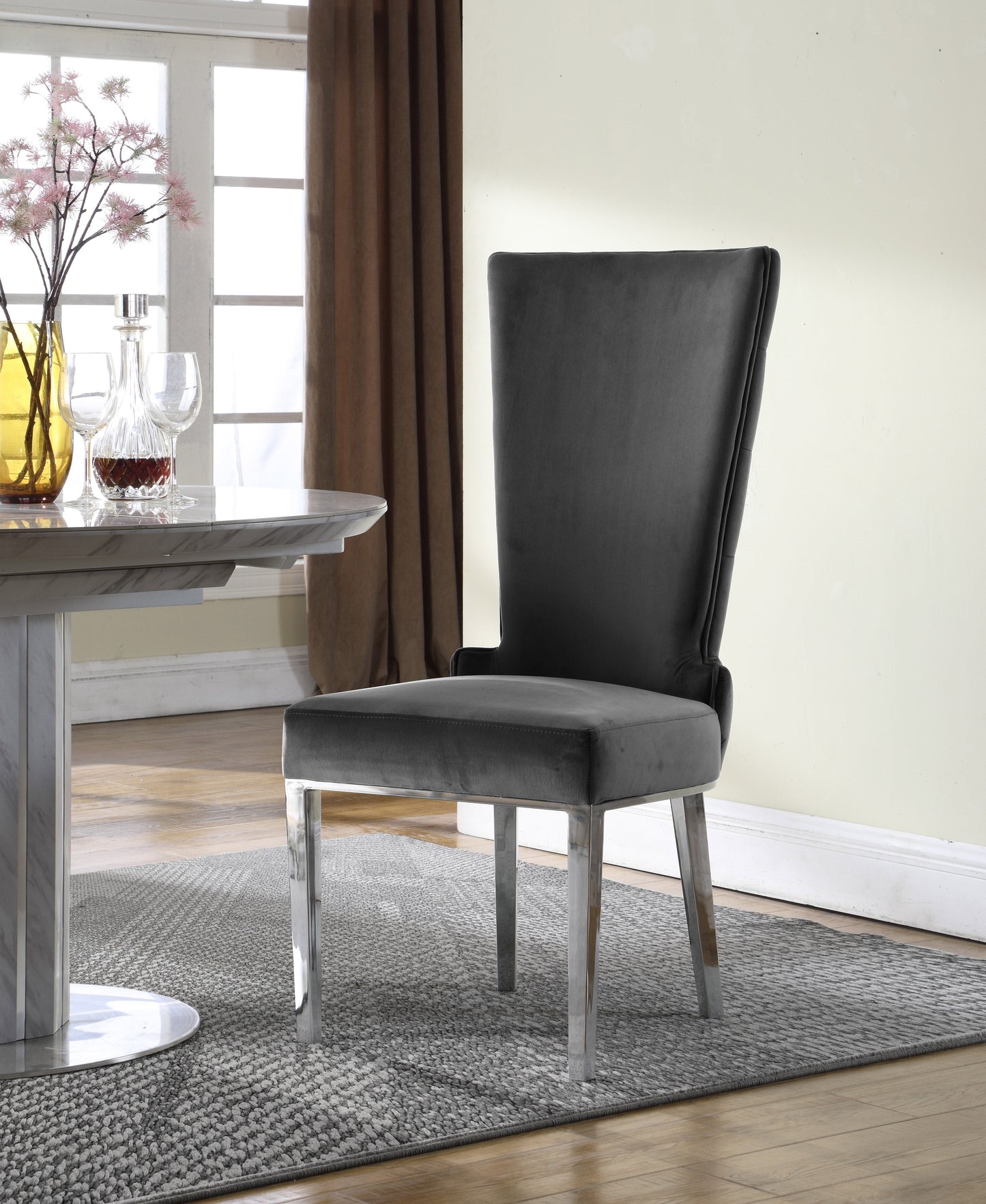 Serafina Velvet Dining Chair - Sterling House Interiors (7679015715064)