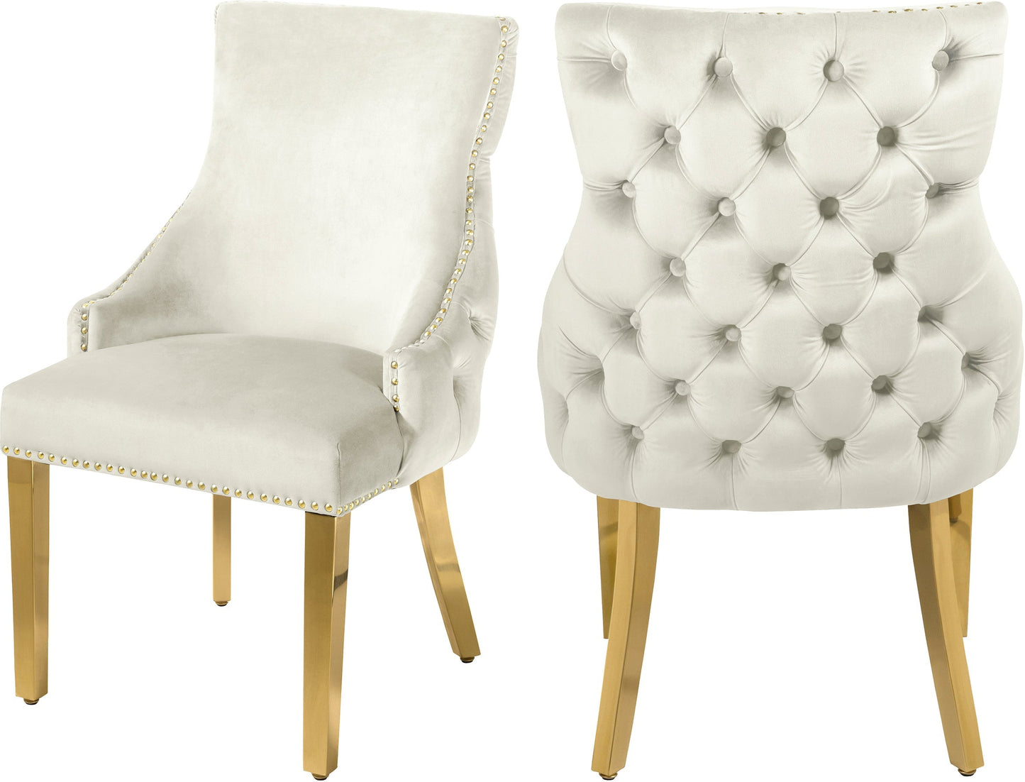 Tuft Velvet Dining Chair - Furniture Depot (7679015747832)