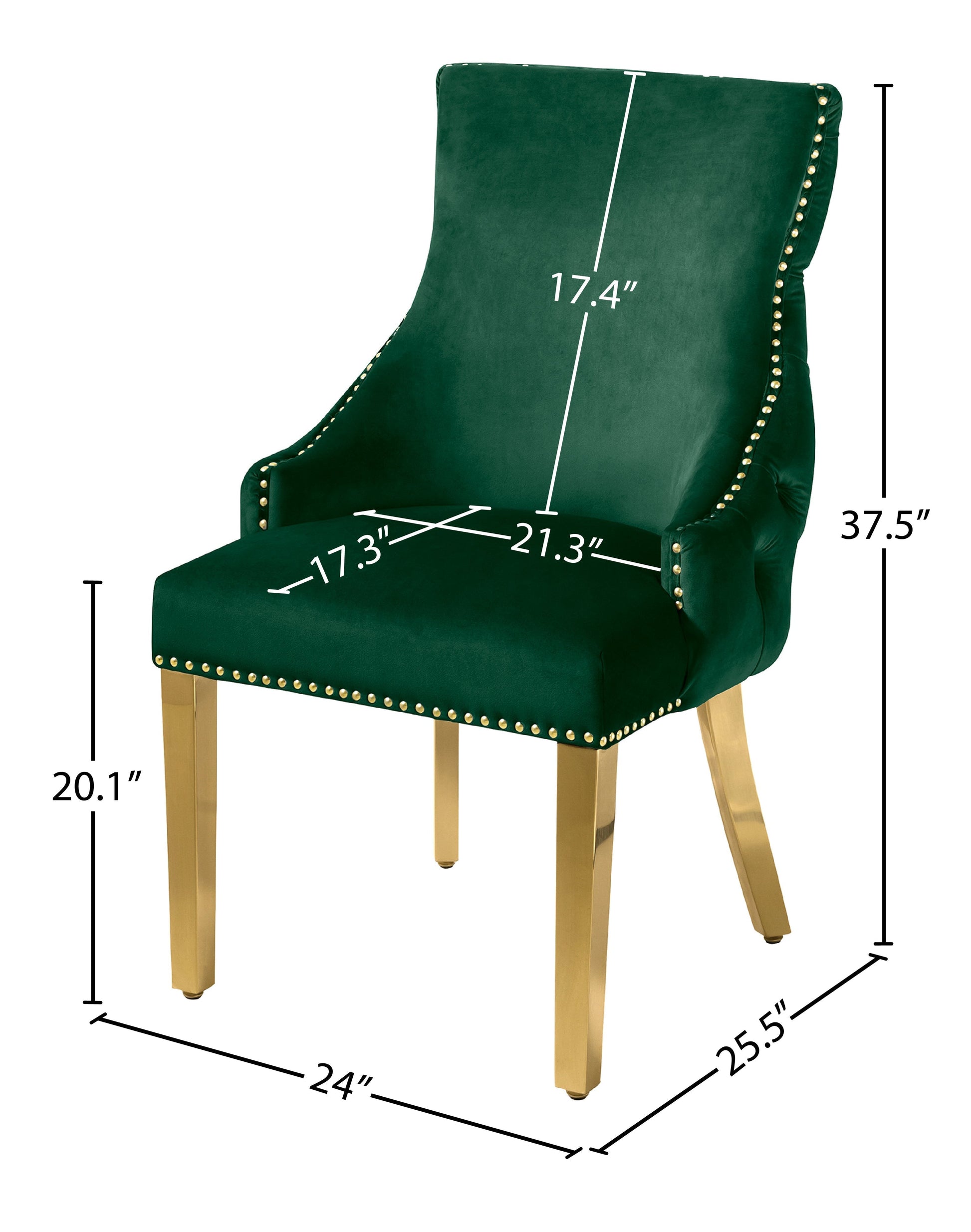 Tuft Velvet Dining Chair - Furniture Depot (7679015747832)