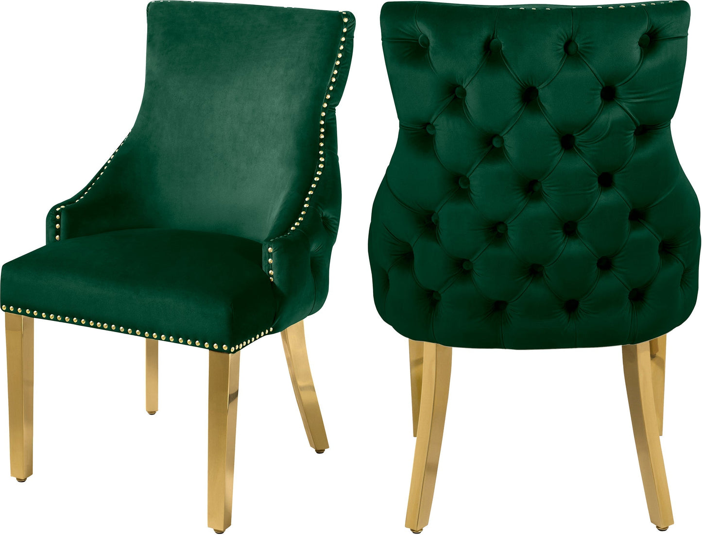 Tuft Velvet Dining Chair - Furniture Depot (7679015747832)