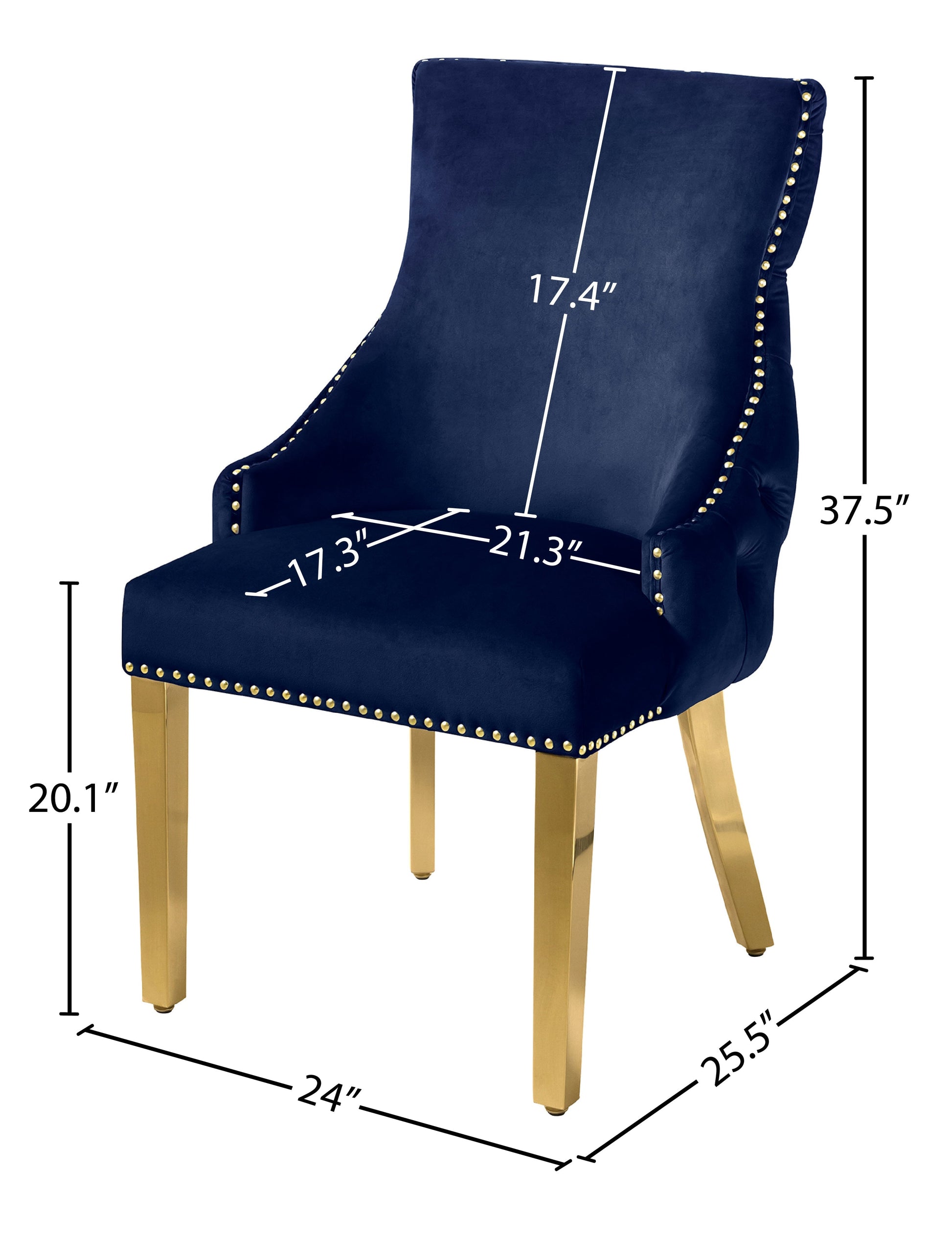 Tuft Velvet Dining Chair - Furniture Depot (7679015747832)