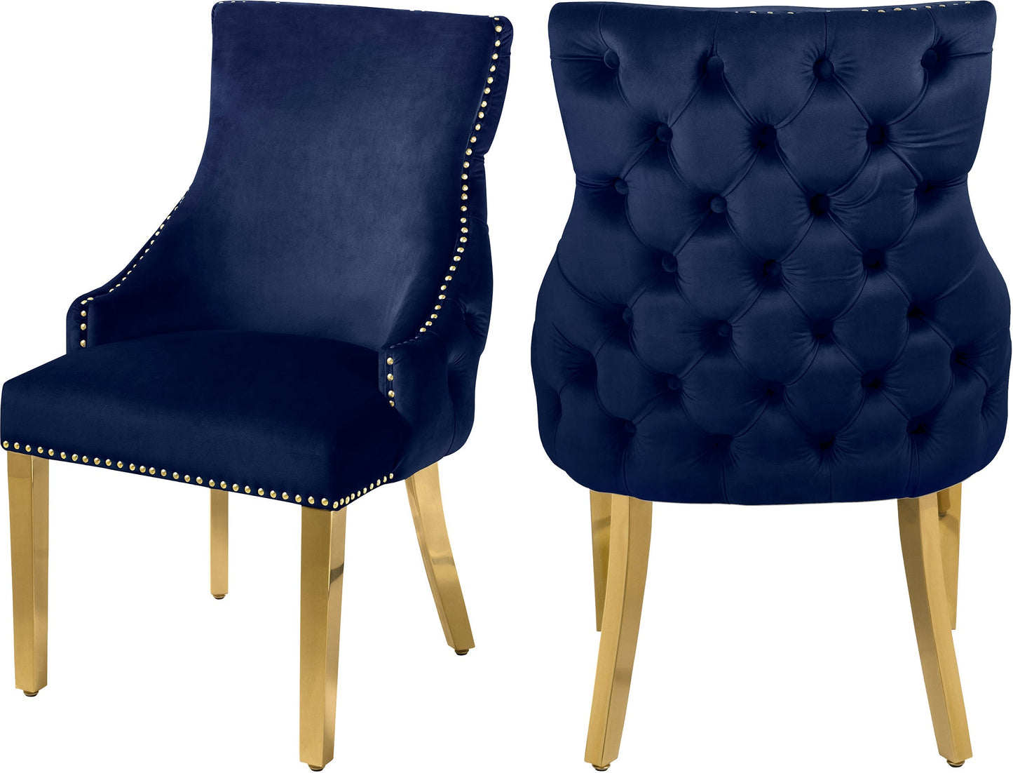 Tuft Velvet Dining Chair - Furniture Depot (7679015747832)