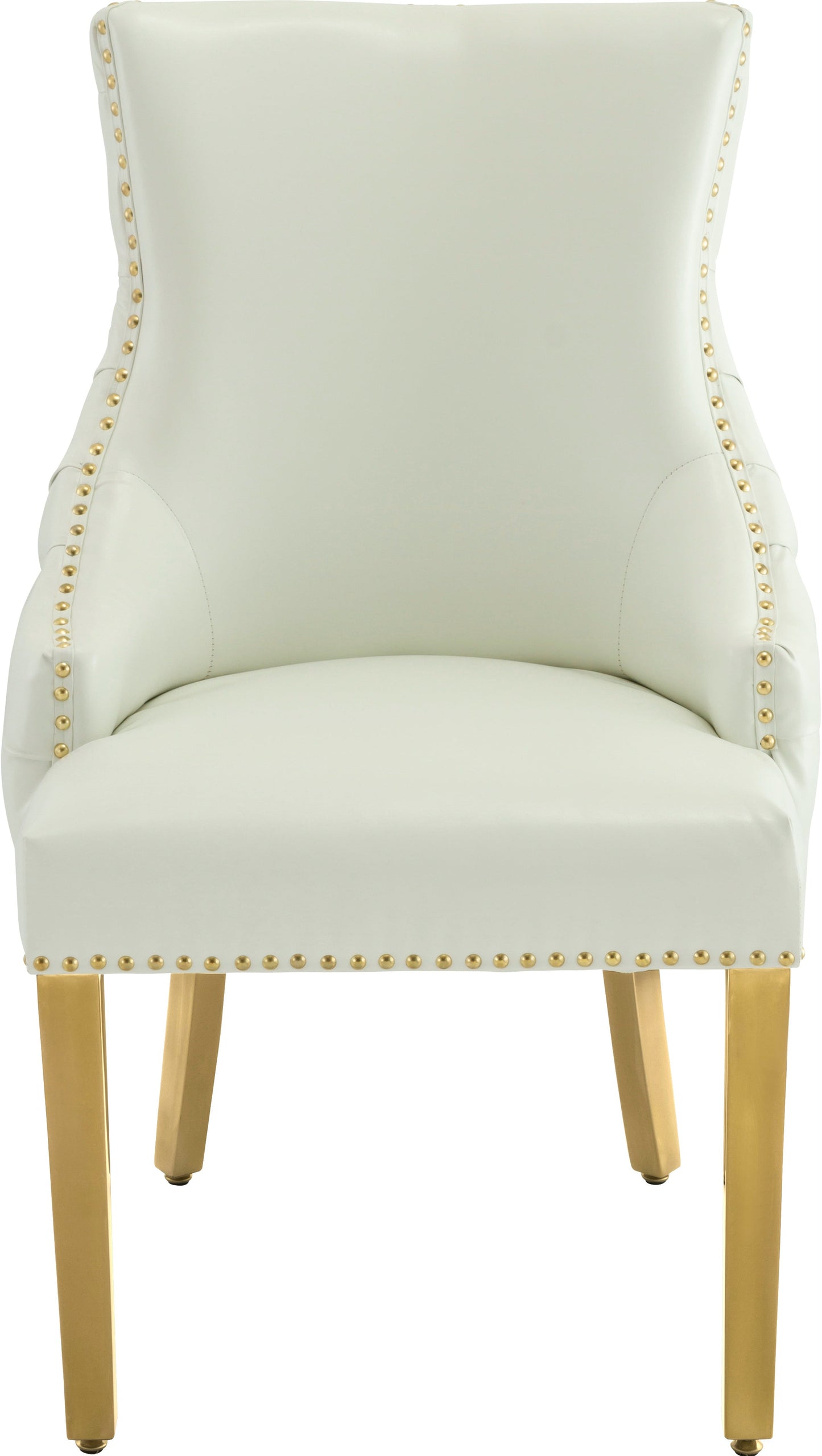 Tuft White Faux Leather Dining Chair - Furniture Depot (7679015780600)