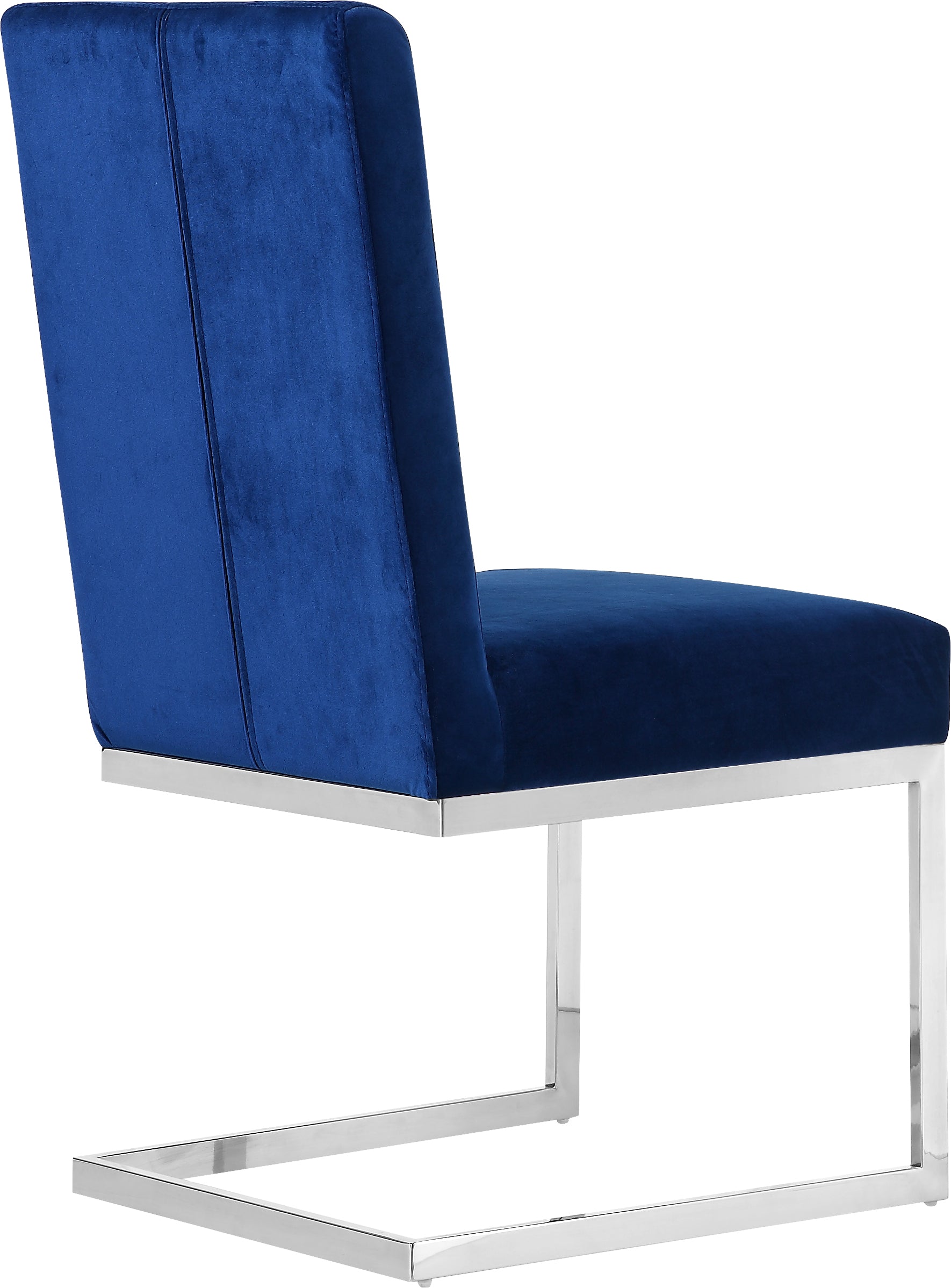 Carlton Navy Velvet Dining Chair - Furniture Depot