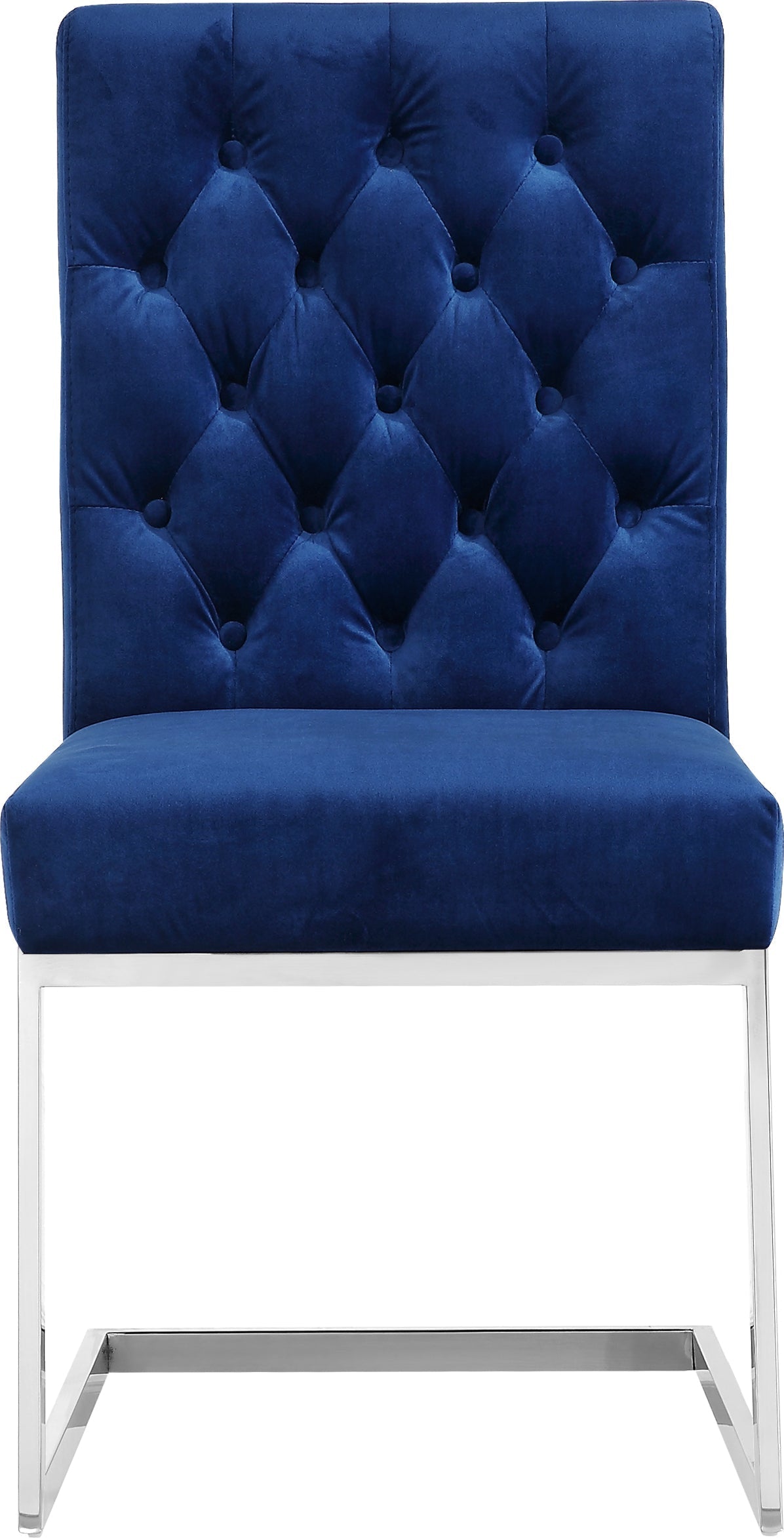 Carlton Navy Velvet Dining Chair - Furniture Depot