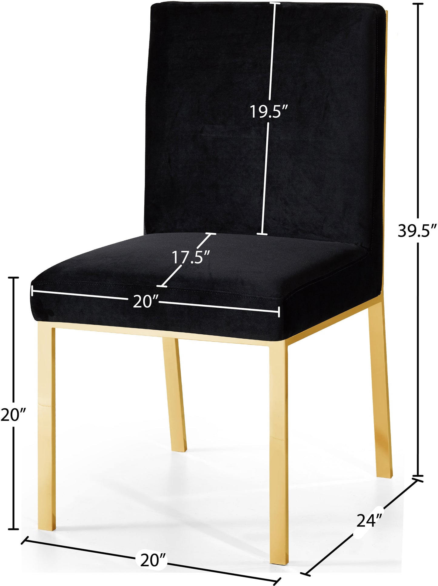 Opal Velvet Dining Chair - Furniture Depot (7679016108280)