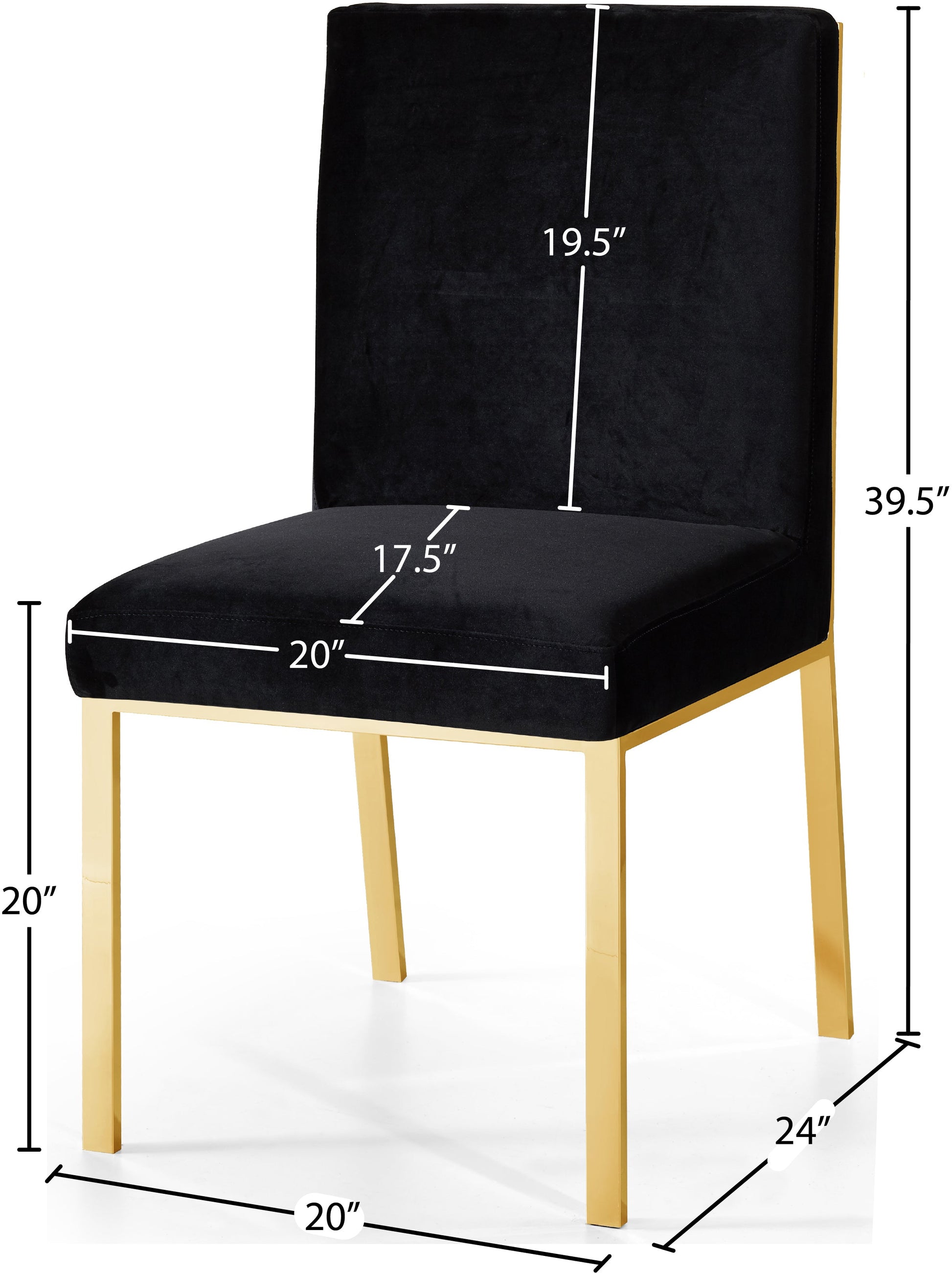 Opal Velvet Dining Chair - Furniture Depot (7679016108280)