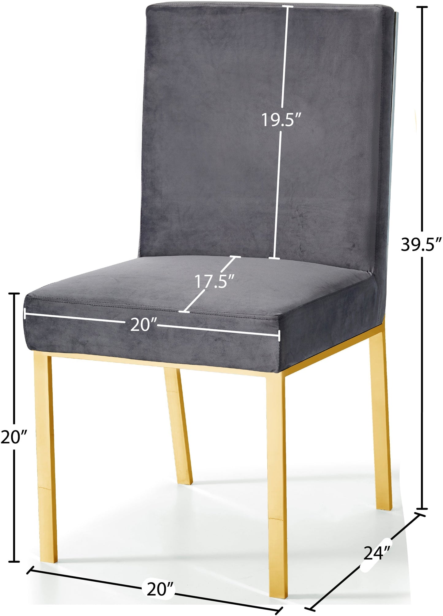 Opal Velvet Dining Chair - Furniture Depot (7679016108280)