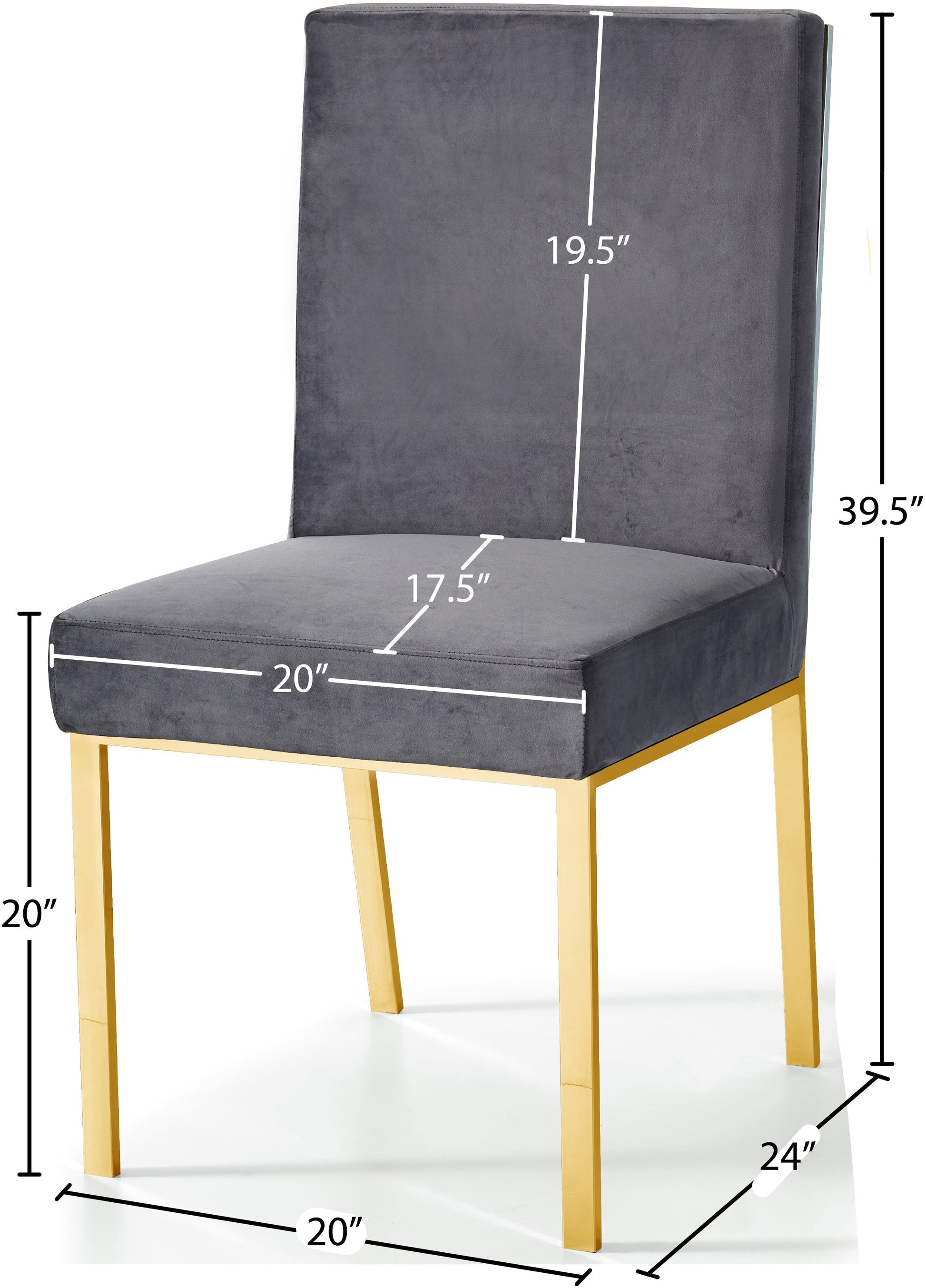 Opal Velvet Dining Chair - Furniture Depot (7679016108280)
