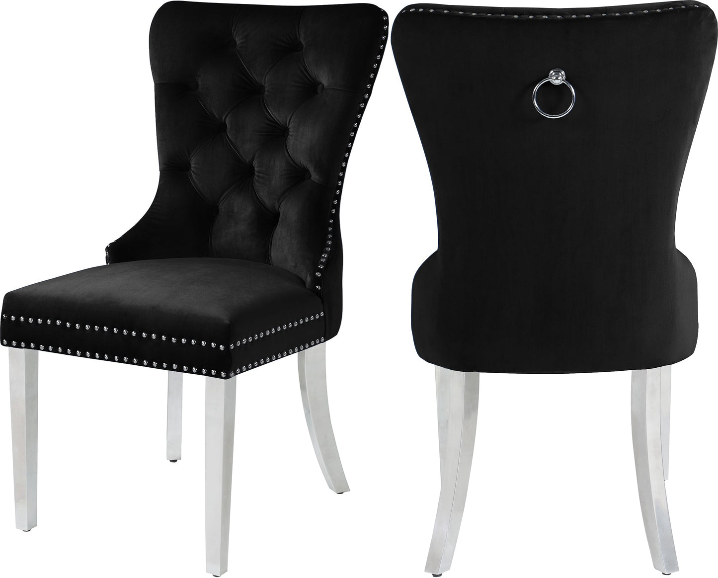 Carmen Velvet Dining Chair - Furniture Depot