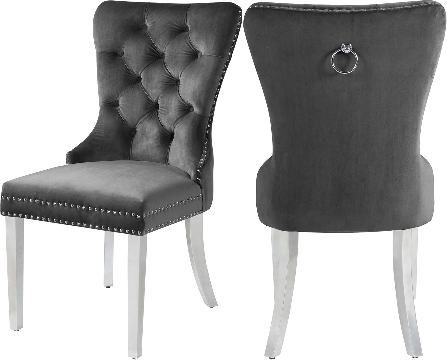 Carmen Velvet Dining Chair - Furniture Depot