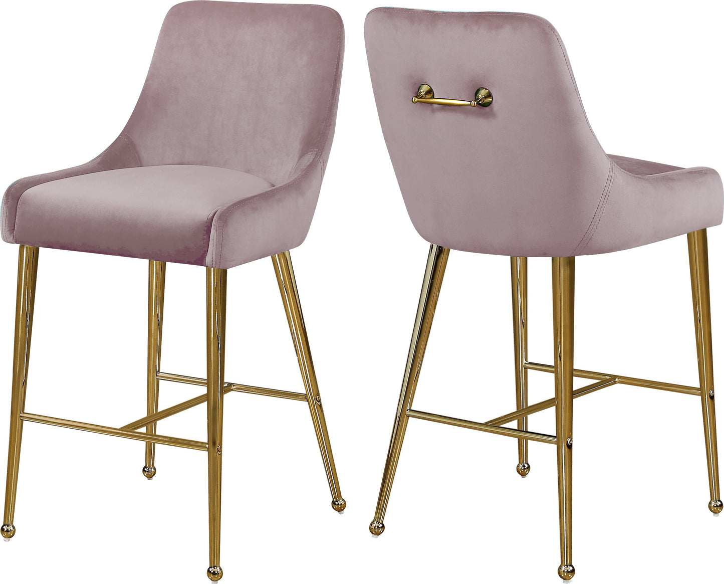 Owen Velvet Stool - Furniture Depot